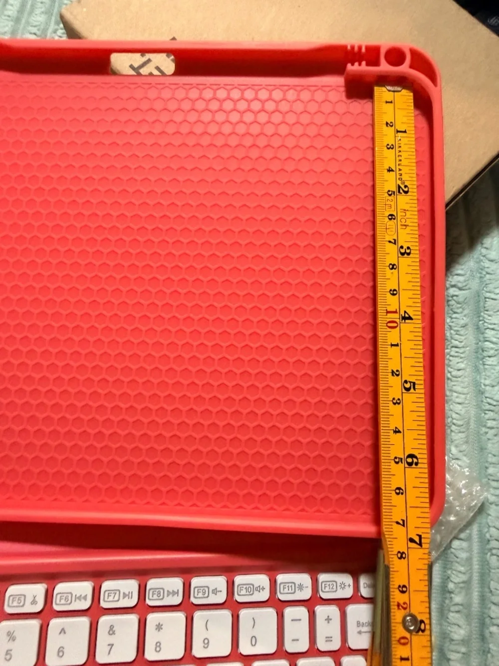 Pink Bluetooth Keyboard Case with Touchpad for Tablet 9-11